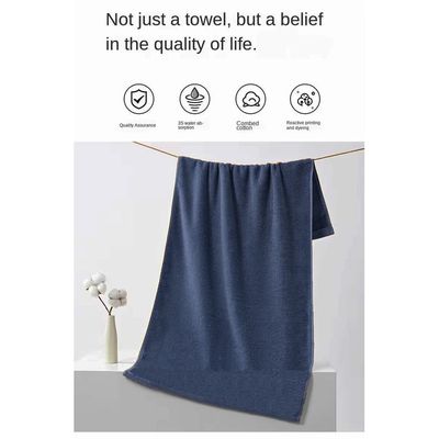 MAXQON Pack Of 2 - Hand Towel - 100% Cotton 600 GSM Medium Size (45x75cm) Highly Absorbent And Super Durable, Color Dark Blue