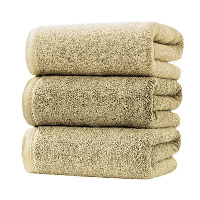 MAXQON Bath Towel - 100% Cotton 600 GSM Large Size (70x140cm) Highly Absorbent And Super Durable, Color Beige