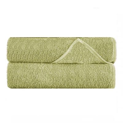 MAXQON Pack Of 2 - Bath Towel - 100% Cotton 600 GSM Large Size (70x140cm) Highly Absorbent And Super Durable , Color Beige