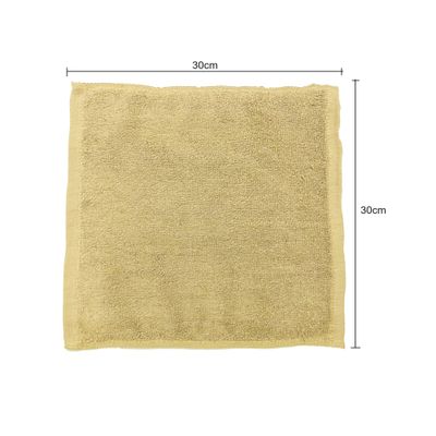 MAXQON Pack Of 10 - Face Towel - 100% Cotton Small Size (30x30cm) Highly Absorbent And Super Durable, Color Beige