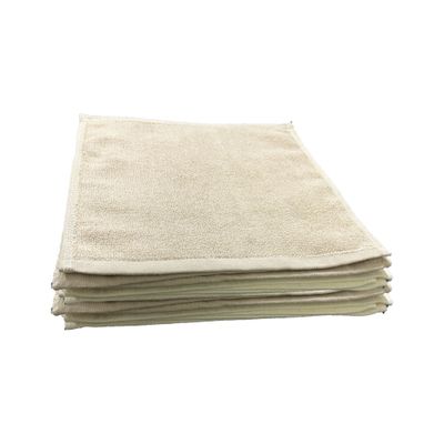 MAXQON Pack Of 10 - Face Towel - 100% Cotton Small Size (30x30cm) Highly Absorbent And Super Durable, Color Beige