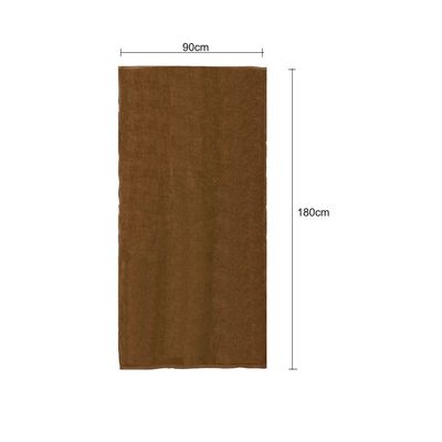 MAXQON Beach Towel - 100% Cotton 600 GSM Over Sized (90x180cm), Highly Absorbent Bath Sheet For Pool, Beach, Fitness, Sports, Yoga, Color-Brown