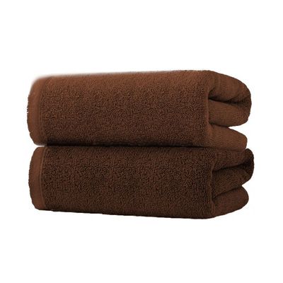 MAXQON Beach Towel - 100% Cotton 600 GSM Over Sized (90x180cm), Highly Absorbent Bath Sheet For Pool, Beach, Fitness, Sports, Yoga, Color-Brown