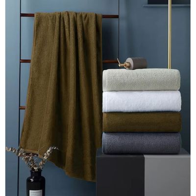 MAXQON Bath Towel - 100% Cotton 600 GSM Large Size (70x140cm) Highly Absorbent And Super Durable, Color Brown