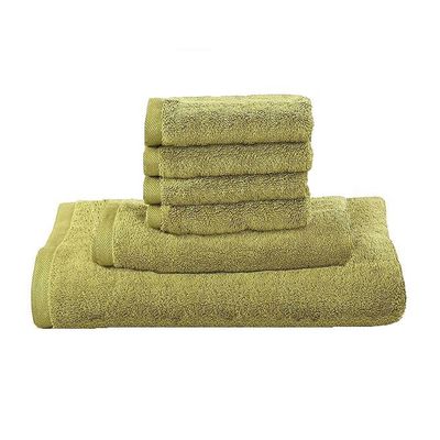 MAXQON 6-Pieces Towel Set - 100% Cotton 600 GSM, 1xBath Towel(70x140cm), 1xHand Towel(45x75cm), 4xFace Towel(30x30cm), Highly Absorbent Super Durable, Color-Beige