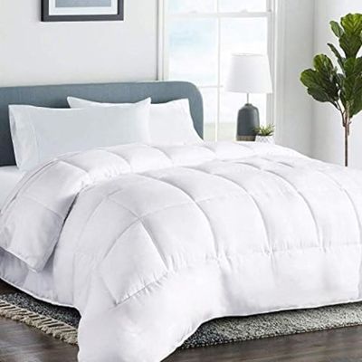 MAXQON Duvet Comforter Cotton Single, Color White, Size 150x200cm