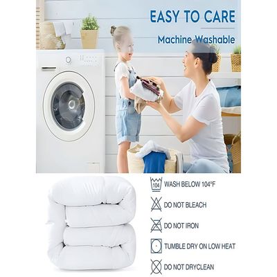 MAXQON Duvet Comforter Cotton Single, Color White, Size 150x200cm