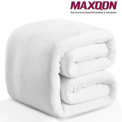 MAXQON Mattress Protector Cotton Terry Fabric 100%Waterproof, Color White, Queen Size 150x200+25cm