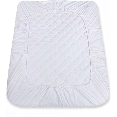 MAXQON Mattress Protector Cotton Soft Quilted, 100%Waterproof, Color White, Single Size 100x200+20cm