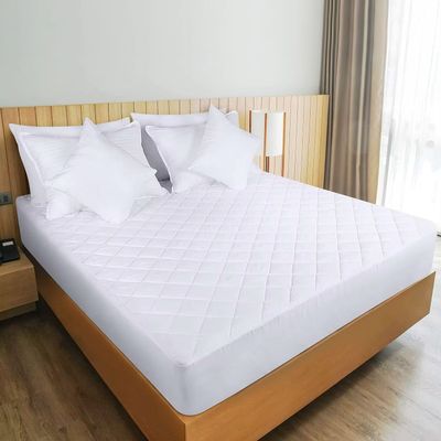 MAXQON Mattress Protector Cotton Soft Quilted, 100%Waterproof, Color White, Twin Size 120x200+20cm