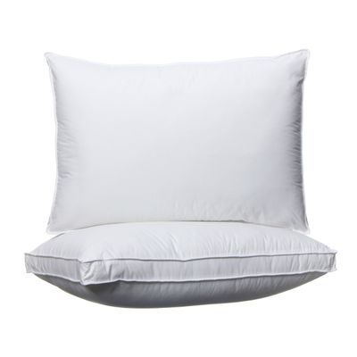 MAXQON 1-Piece Bed Pillow Double Piping Hotel Standard Extra Soft Microfiber Anti Allergic&Anti-bacterial,  Size(50x70CM)