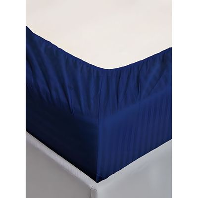 MAXQON Fitted Bed Sheet +1Pcs Pillow Covers, Single Size 90x190+15cm, Color Blue