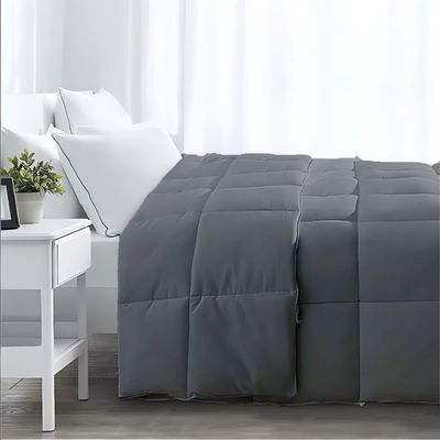 MAXQON Duvet Comforter Microfiber Single, Color Grey, Size 150x200cm