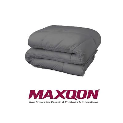 MAXQON Duvet Comforter Microfiber Single, Color Grey, Size 150x200cm