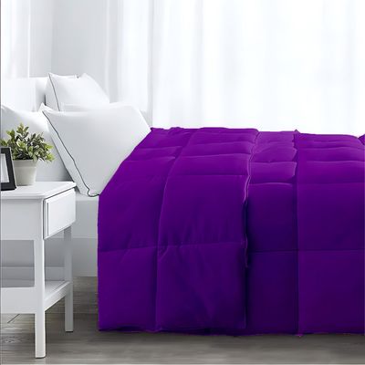 MAXQON Duvet Comforter Microfiber Single, Color Purple, Size 150x200cm