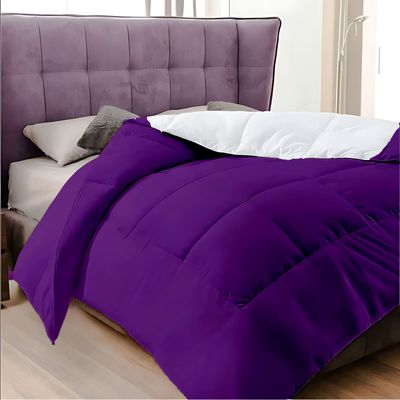 MAXQON Duvet Comforter Microfiber Single, Color Purple, Size 150x200cm