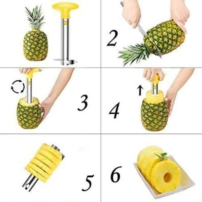 Pineapple Corer And Slicer - Yellow