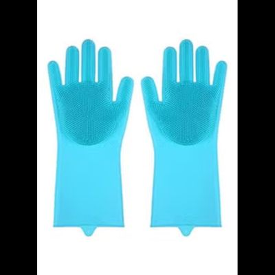 Multifunctional Silicone Gloves for Kitchen Bathroom Dishwashing Pet Grooming Car Washing 