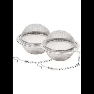 2pcs Stainless Steel Mesh Tea Ball 21 Inch Tea Infuser Strainers 