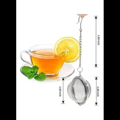 2pcs Stainless Steel Mesh Tea Ball 21 Inch Tea Infuser Strainers 