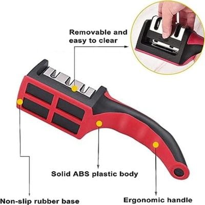 3-Stage Manual Kitchen Knife Sharpener