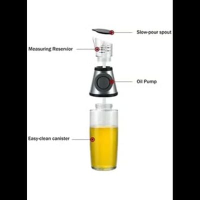 Olive Oil Dispenser Bottle for Cooking Includes 17oz 500ml Sized Bottle 