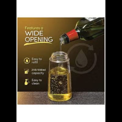 Olive Oil Dispenser Bottle for Cooking Includes 17oz 500ml Sized Bottle 