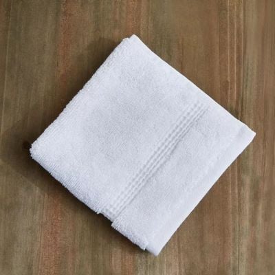 Face Towel - White - 100% Cotton (Pack of 1)