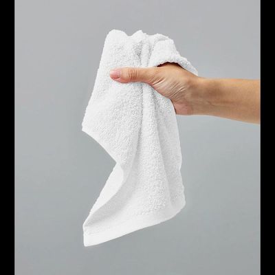 Face Towel - White - 100% Cotton (Pack of 1)