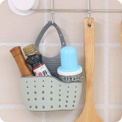 Kitchen Sink Shelf Organizer - Sink Caddy Soap And Sponge Holder Drying Rack (Green)