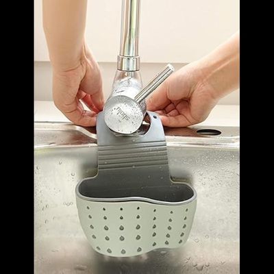 Mirfa Kitchen Sink Shelf Organizer - Sink Caddy Soap And Sponge Holder Drying Rack (Green)