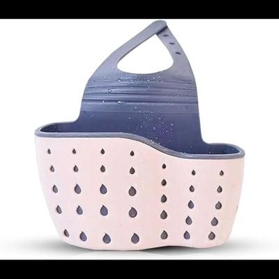 Kitchen Sink Shelf Organizer - Sink Caddy Soap And Sponge Holder Drying Rack (Pink)