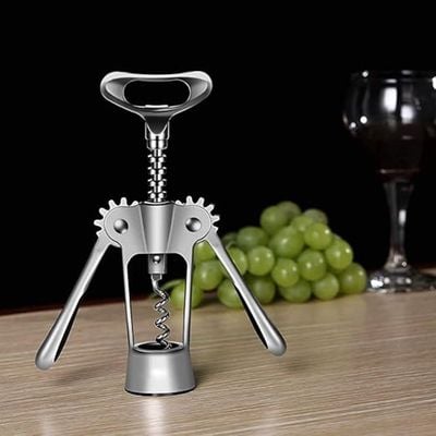 Wing Corkscrew Wine Bottle Opener (Silver)