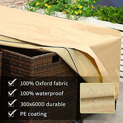 Sun Loungers Universal Protection Cover - L220xW90xH50cm - Beige