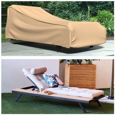 Sun Loungers Universal Protection Cover - L220xW90xH50cm - Beige