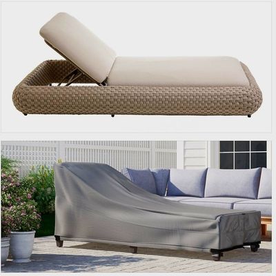 Tanzania Sunbed Protection Cover - L220xW100x40cm - Grey