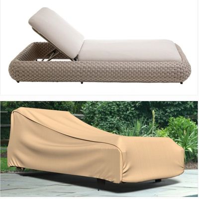 Tanzania Sunbed Protection Cover - L220xW100x40cm - Beige