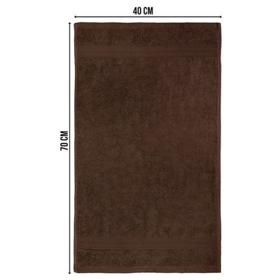 Ideal Home 100% Cotton 8 pc Bath Sheet Set Dark Brown