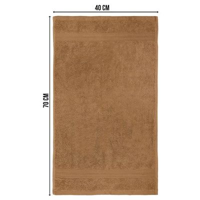 Ideal Home 100% Cotton 8 pc Bath Sheet Set Camel