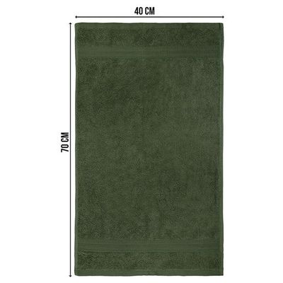 Ideal Home 100% Cotton 8 pc Bath Sheet Set Army Green