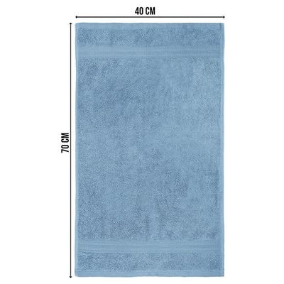 Ideal Home 100% Cotton 8 pc Bath Sheet Set Sky Blue