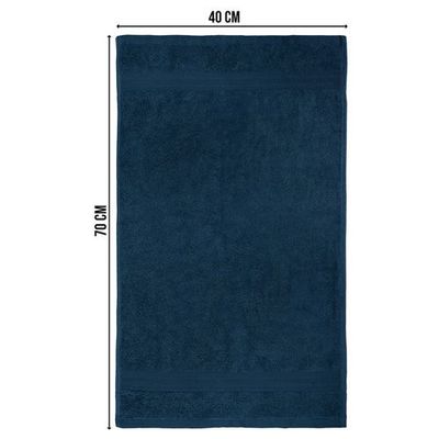 Ideal Home 100% Cotton 8 pc Bath Sheet Set Navy Blue