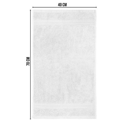 Ideal Home 100% Cotton 8 pc Bath Sheet Set White
