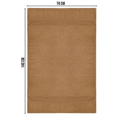 Ideal Home 100% Cotton 6 pc Bath Towel Set Camel