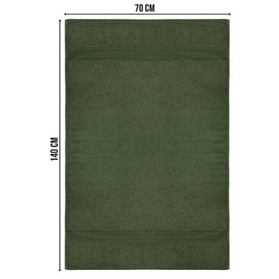 Ideal Home 100% Cotton 6 pc Bath Towel Set Army Green