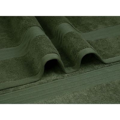 Ideal Home 100% Cotton 6 pc Bath Towel Set Army Green