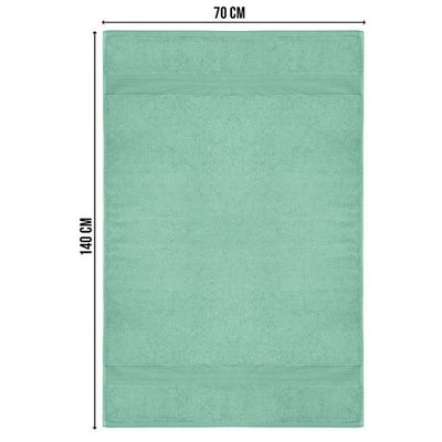Ideal Home 100% Cotton 6 pc Bath Towel Set Mint Green