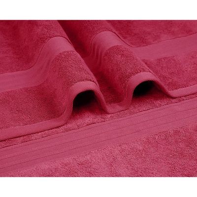 Ideal Home 100% Cotton 6 pc Bath Towel Set Pink 