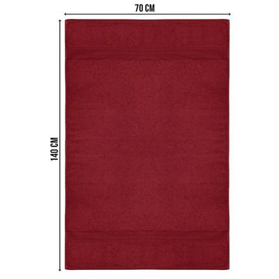 Ideal Home 100% Cotton 6 pc Bath Towel Set Burgandy