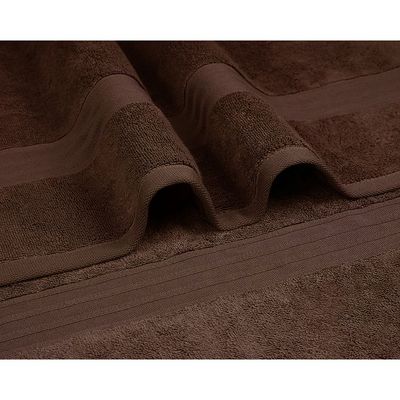 Ideal Home 100% Cotton 4 pc Bath Towel Set Dark Brown